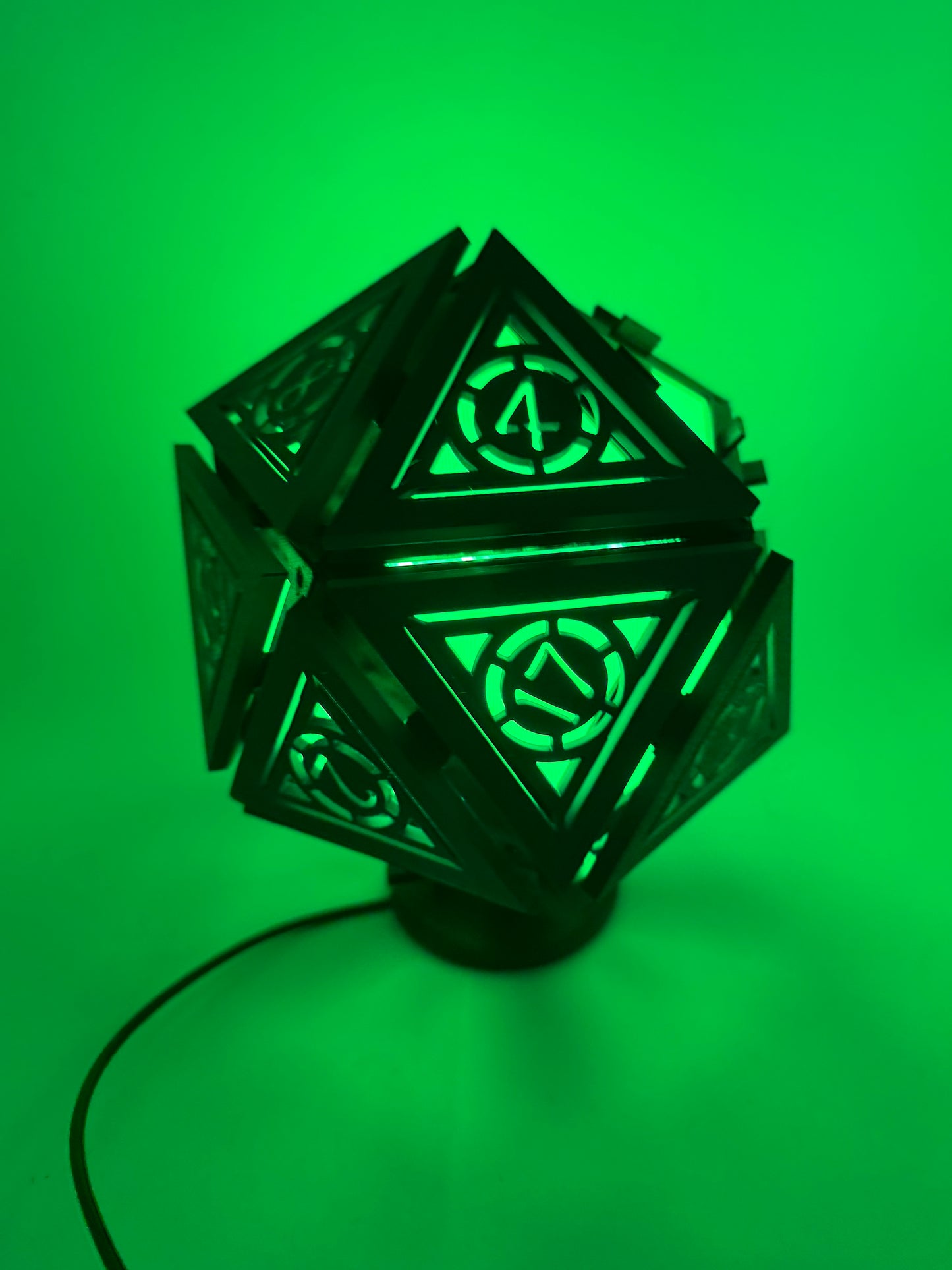 D20 mini lamp ( Green Light )