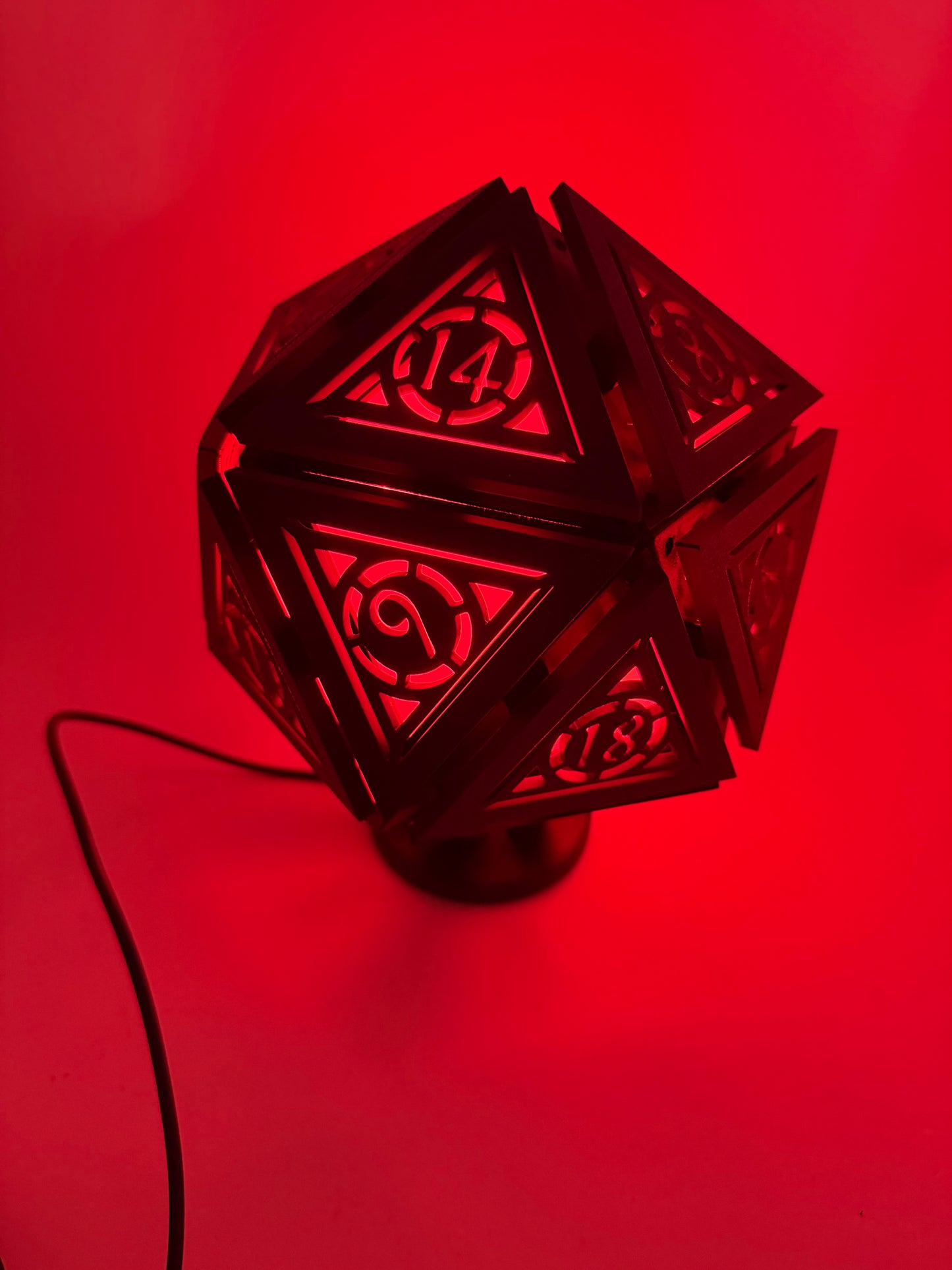 D20 mini lamp ( Red Light )