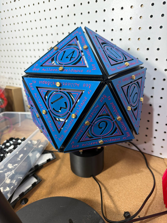 20 sided Numbers Lamp (Green)