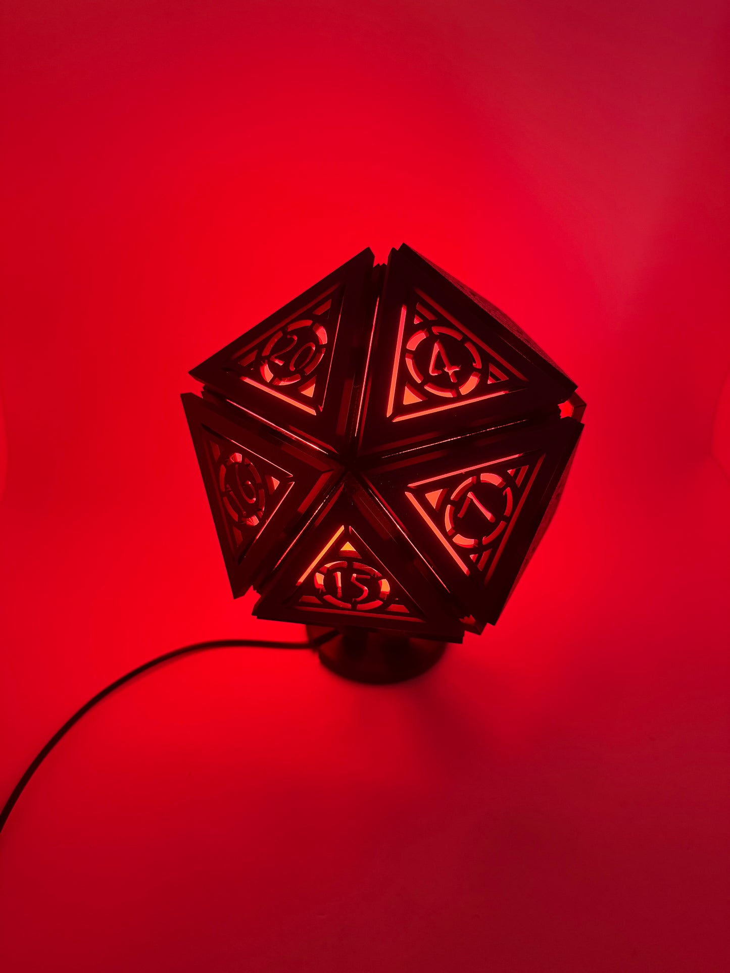 D20 mini lamp ( Red Light )