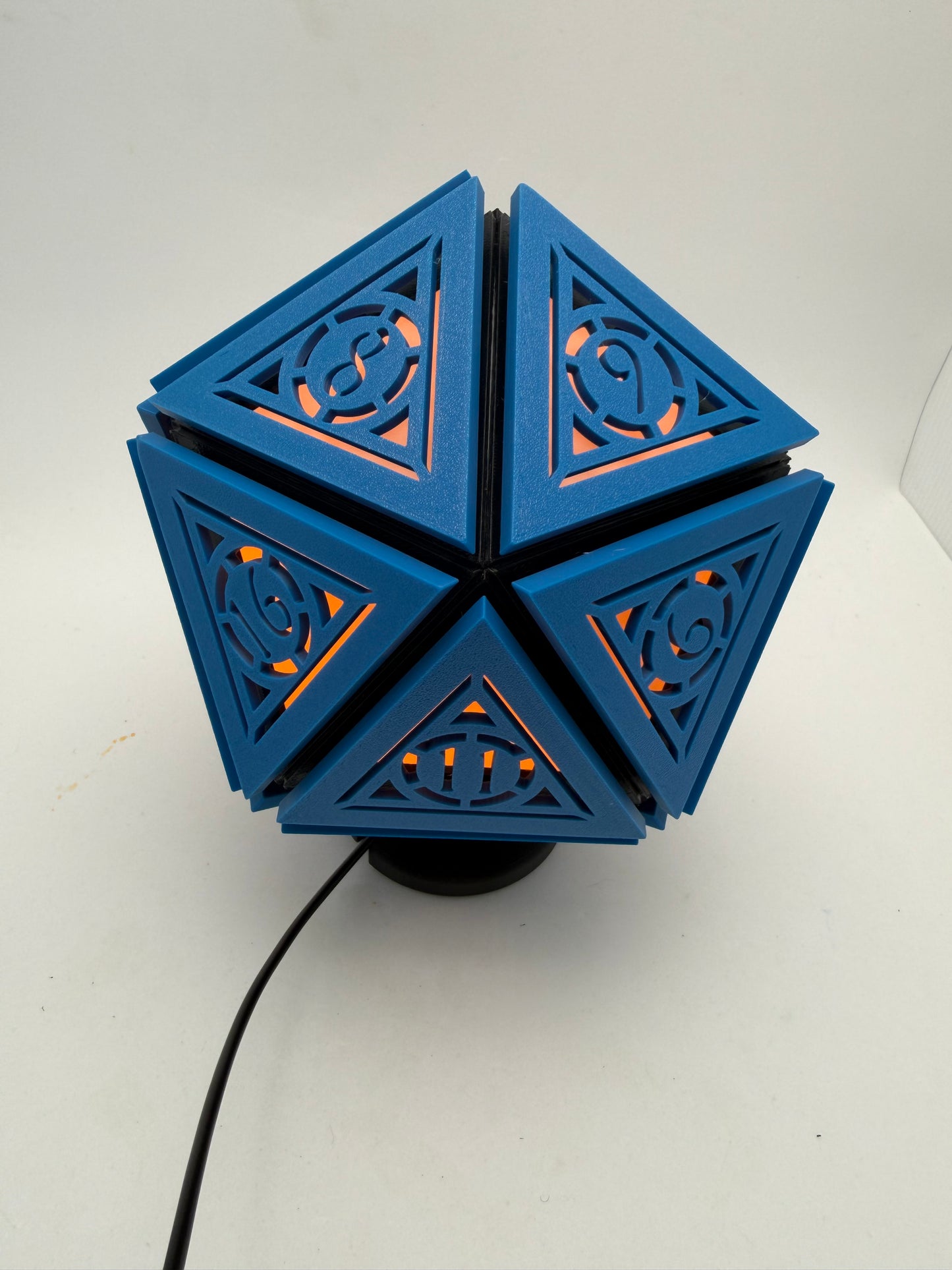 D20 mini lamp ( Orange Light )