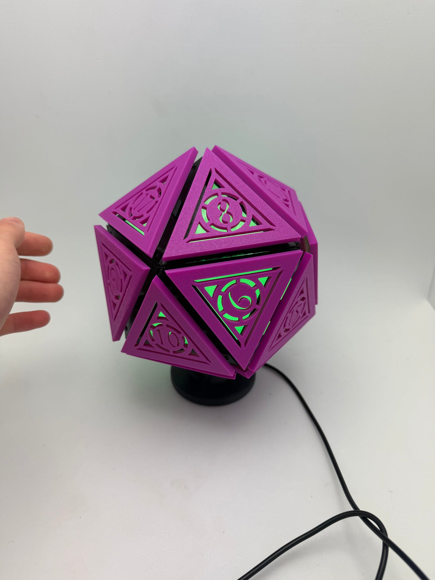 D20 mini lamp ( Green Light )