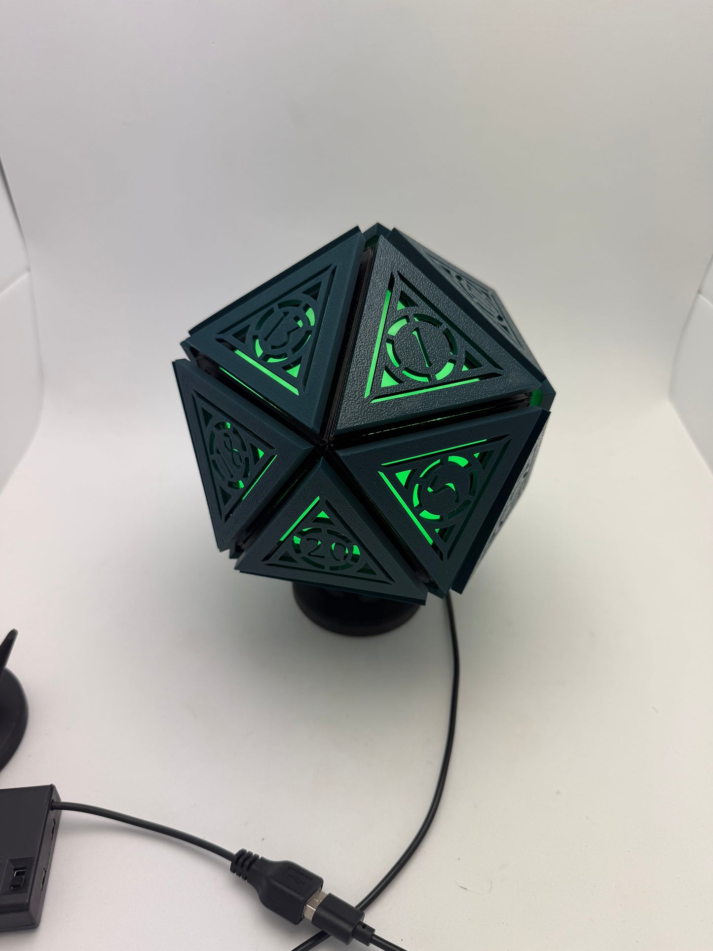 D20 mini lamp ( Green Light )