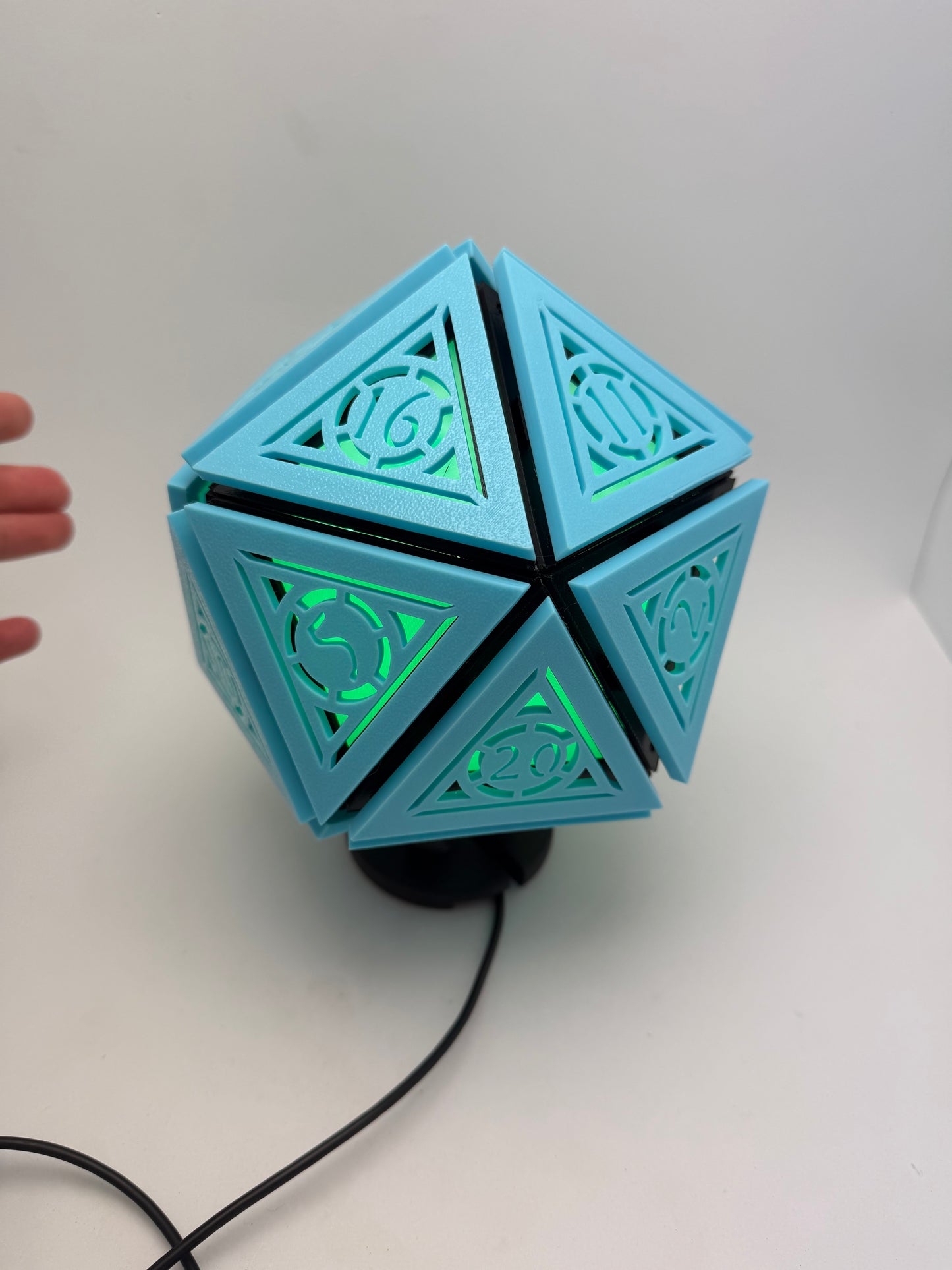 D20 mini lamp ( Green Light )
