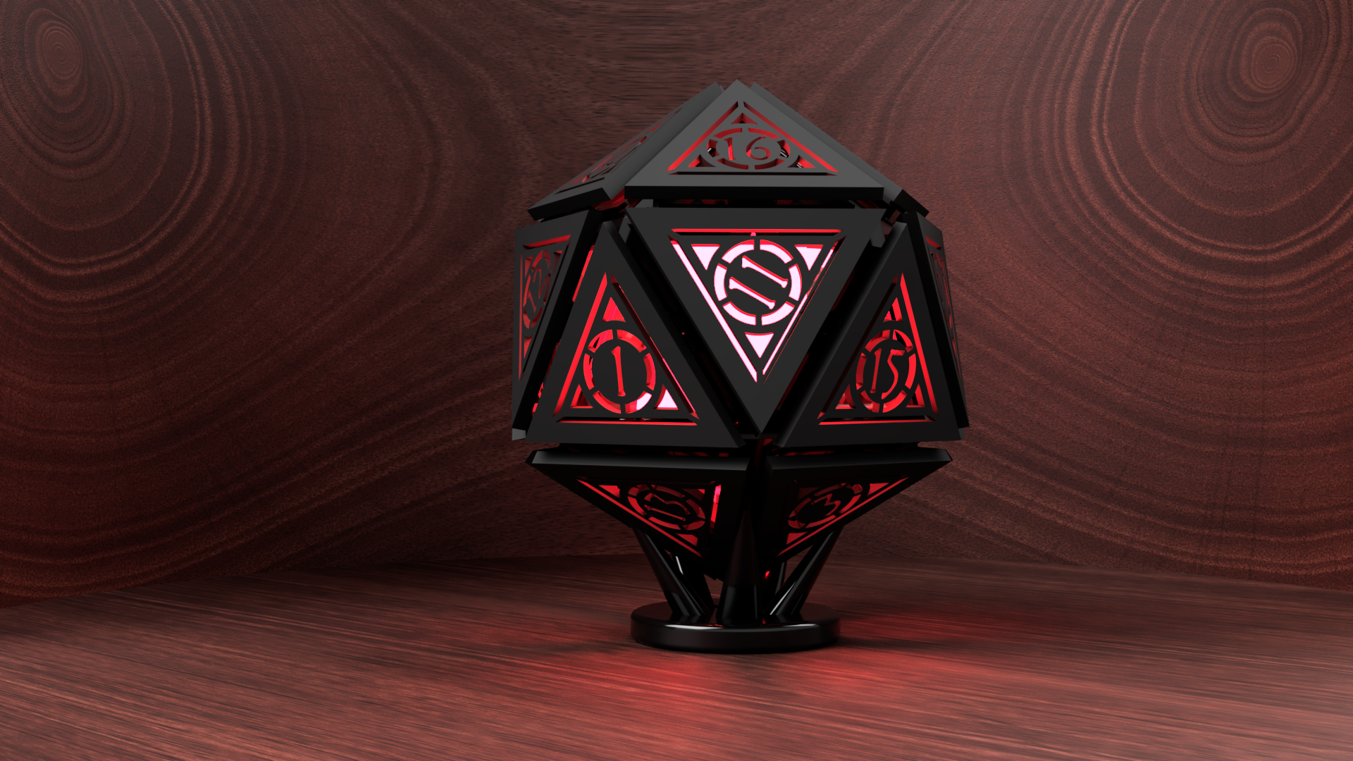 D20 Dungeons and Dragons Dice Lamp